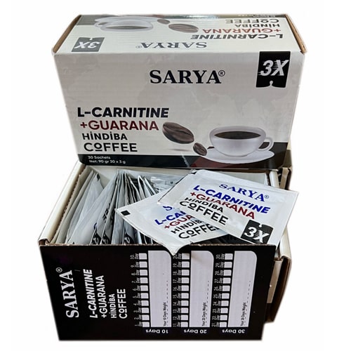 3 Kutu Sarya Lcarnitine Guarana Hindiba Coffee