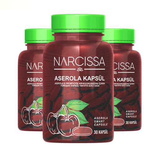 3 Kutu Narcissa Aserola Soft Jel - Aserola Kapsül / Hapı